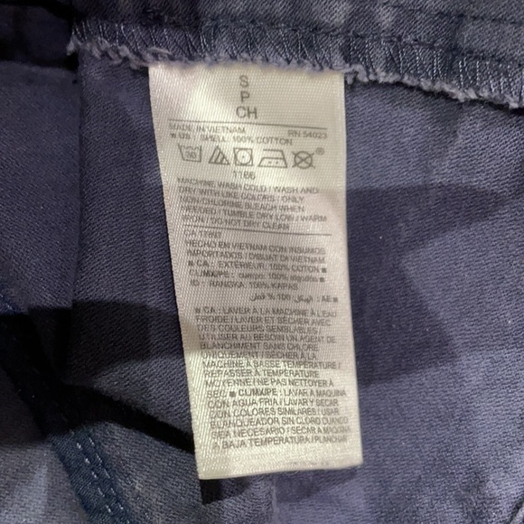 Old Navy blue twill safari field zip jacket size small - Picture 5 of 6